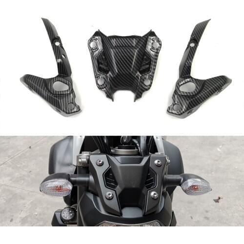 For YAMAHA 2014 2015 2016 2017 FZ07 MT07 Headlight Windshield Turn Signal Fairing Carbon Fiber Paint