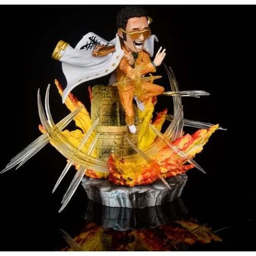 12CM One Piece Anime Figure Admiral Borsalino Standing Ver PVC Action Figure Luffy Sanji Zoro Collectible Model Toy For Boy Gift