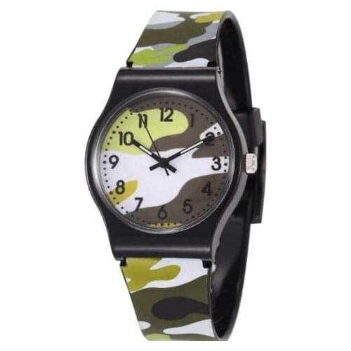100pcs/lot fashion camo silicone watch