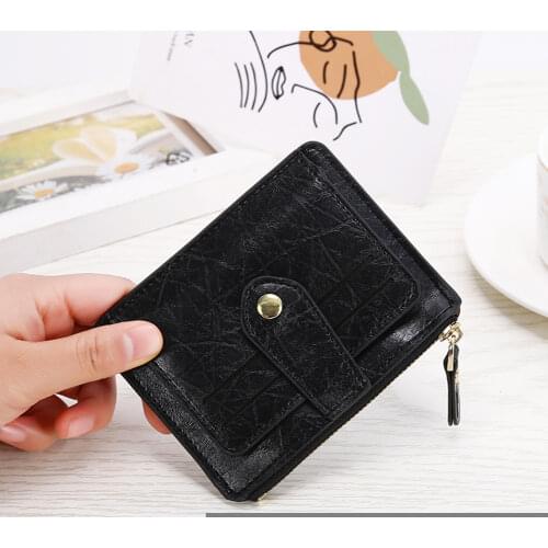 Retro Fashion Business Mini Purse Men Women Slim Credit Card Small PU Wallet Female Classic 2020 New Totes Handbags