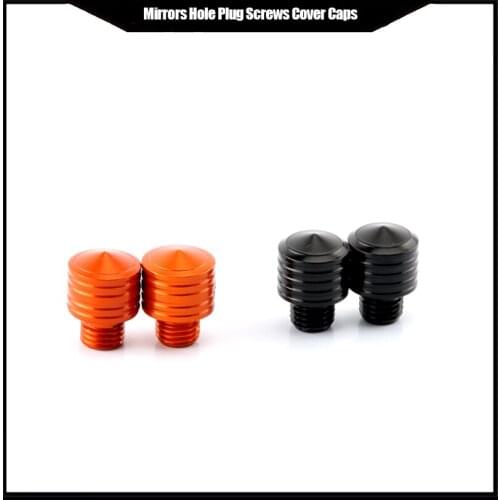 Motorcycle M10 CNC Mirrors Hole Plug Screws Cover Caps Thread Adapter BoltsFor KTM duke 790 rc390 890 1290 690duke 390 200 250
