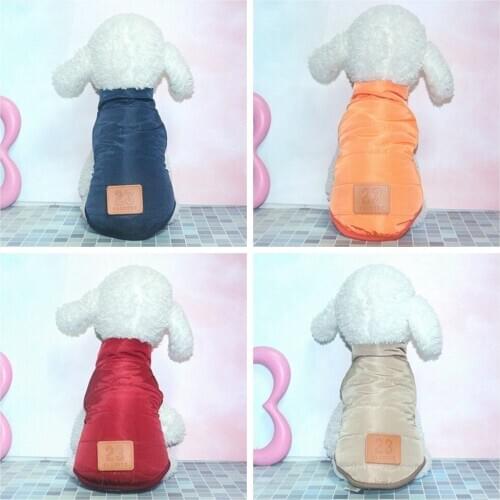 Warm Dog Coat Winter Dog Clothes French Bulldog Pug Chihuahua Pet Puppy Clothes Fleece Small Dog Jacket for Medium Dog Down Coat