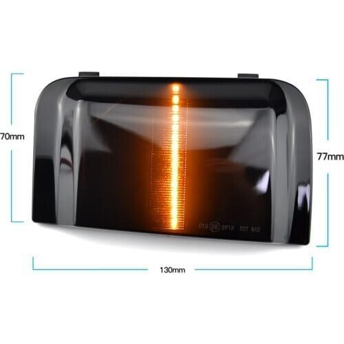 A Pair Car LED Dynamic Rearview Mirror Lights For Citroen Jumper Fiat Ducato for Peugeot Boxer Smoked Shell Turn Signal Streamer