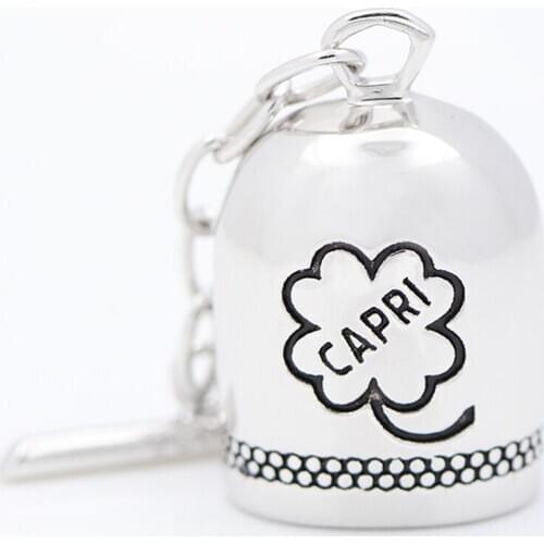 Vintage WWII San Michael Fortune Capri Lucky Little Bell 925 Sterling Silver Flight Jacket Charm Pilot Lucky Bell