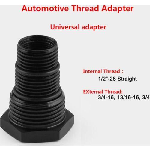 Durable Oil Filter Threaded Adapter Car Thread 3/4-16, 13/16-16, 3/4NPT 1/2-28 Stable Aluminum Oil Filter Thread