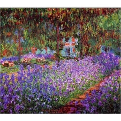 Needlework for embroidery DIY DMC High Quality - Counted Cross Stitch Kits 14 ct Oil painting - Artists Garden at Giverny