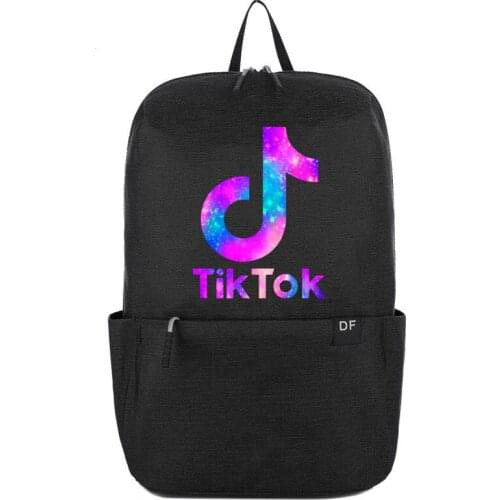 TIK TOK Backpack Simple Waterproof Bag 15.6 inch Laptop Backpack for Women Men LightWeight Travel Bag Schoolbag