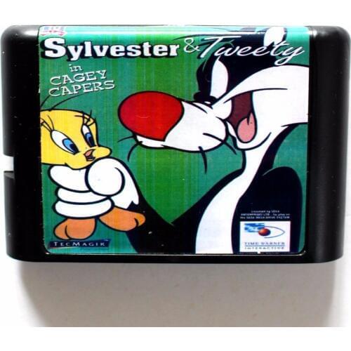 Sylvester And Tweety 16 bit MD Game Card For Sega Mega Drive For Genesis