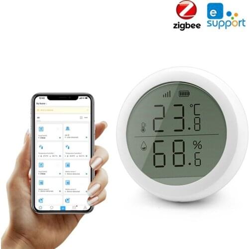 Zigbee Ewelink Smart Temperature Humidity Detector LCD Screen Display Movement Sensor Smart Home Temperature Humidity Detector