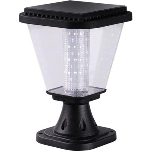 IP55 3w DC3.7V 360lm SMD Light Control Solar LED Pillar Light Solar energy waterproof garden courtyard villa Fence decoration