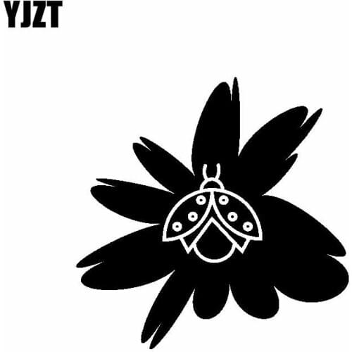 YJZT 15.1CM*15.1CM Artistic Beautiful Insect Bug Unusually Original Nice Vinyl Decal Nifty Car Sticker Black/Silver C19-1535