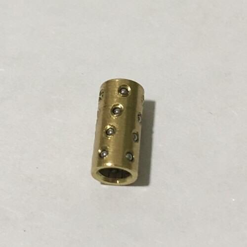 1pcs 1mm Steel ball miniature Inside diameter 6mm brass balls cover cage bushing Guide column Miniatures cage OD 8mm 15-30mm L