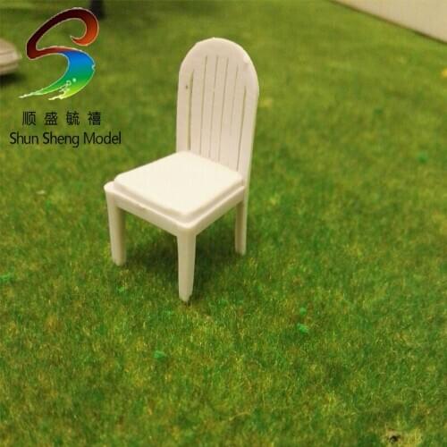 20pcs Inner room Model white chair scale 1:25 PF073