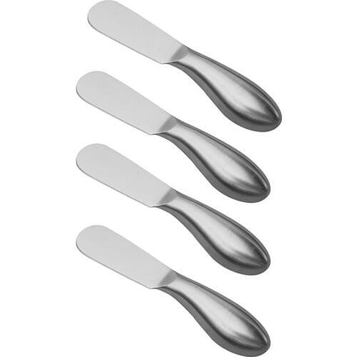 4-Piece Cheese And Butter Spreader, One-Piece Stainless Steel, Christmas Gift, Birthday/Party, Wedding/Anniversary And Father