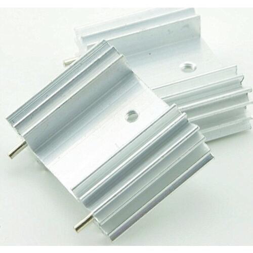 60PCS TO-3P MOS Transistor aluminum radiator 25*34*12MM Radiator Cooling Fin Heat Sink Aluminum Cooler for IC Chip LED Tube