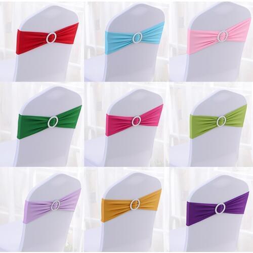 Pretty 1pc/lot 15*36cm Wedding Party Decorative Satin Bow Tie Ribbon Chair Cover Sash Bands Hotel Banquet Chair Decor supplies