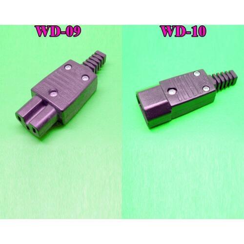 Electrical IEC 320 C14 Connector 250V 10A AC Power Plug AC Socket 5 pairs WD-10 WD-09