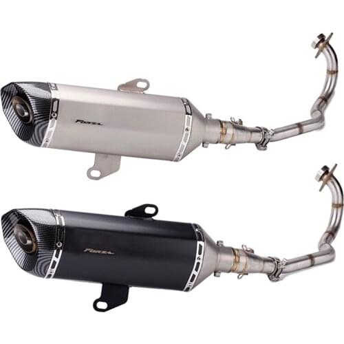 FORZA300 FORZA350 Motorcycle Full Exhaust system Carbon fiber Exhaust Muffler Slip on Pipe For Honda FORZA 300 350 2020 2021