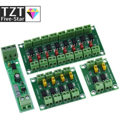 PC817 1 2 4 8 Channel Optocoupler Isolation Board Voltage Converter Adapter Module 3.6-30V Driver Photoelectric Isolated Module