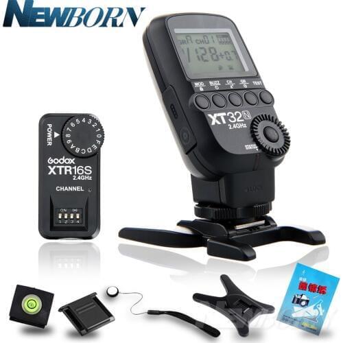 Godox XT32N 2.4G Wireless 1/8000s HSS Flash Trigger + XTR-16S for Nikon /GODOX V850/V860/V850II/V860C V860N V860 II Flash