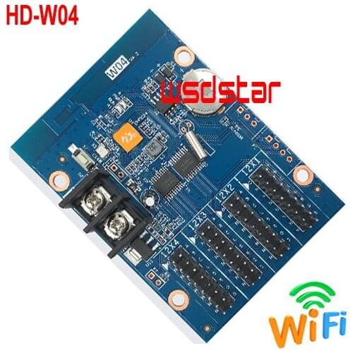 HUIDU HD-W04 4*HUB12 512*64 (Only Support P10 Single color) P10 Single color WIFI LED display control card