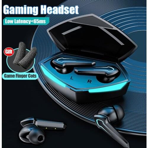 Gaming Headsets 65ms Low Latency TWS Bluetooth Earphone Stereo Wireless Headphone Sound Positioning PUBG Gamer Earbuds With Mic