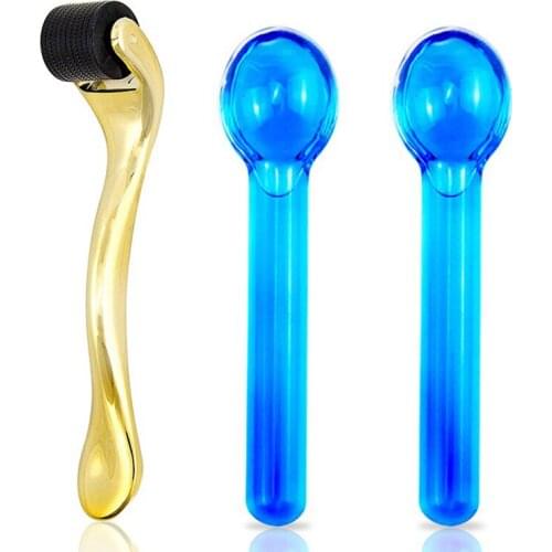 Beauty instrument 540 microneedle roller beauty instrument Microneedle Crystal Energy Ice wave beauty ball set massage eyes