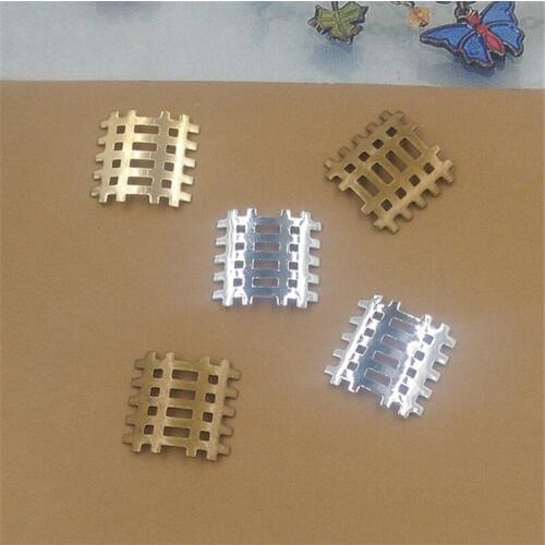 50Pcs 3 Colors 14MM Metal Charms Wholesale Brass Material Handmade DIY Silver Charms