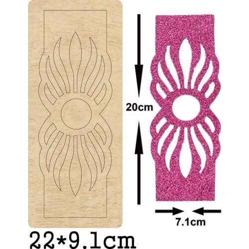 Sun Pattern Bow Knot Headband Headdress Cutting Mold Wood Dies For Blade Rule Cutter For DIY Leather Cloth Paper Headwear Crafts