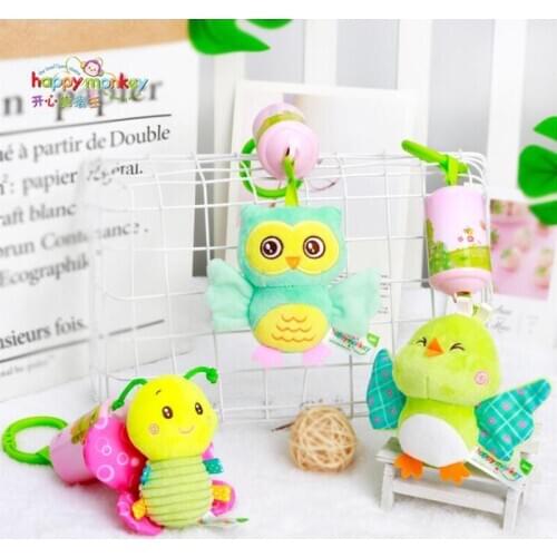 Colorful Kid Baby Crib Cot Pram Hanging Rattles Stroller Car Seat Toy Activity Soft Ringing Bell toys developing Pushchair Toy