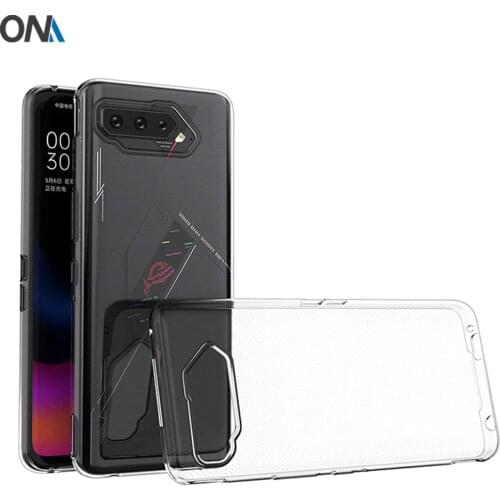 Case For Asus ROG Phone 5 TPU Silicone Clear Fitted Bumper Soft Case for Asus ROG Phone 5 6.78 Transparent Back Cover