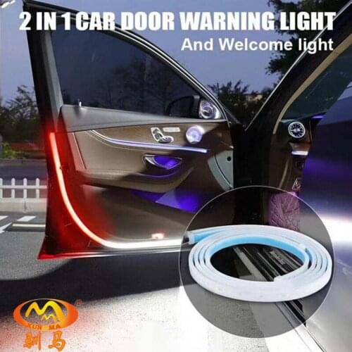 New universal flash flow warning lighting dual-purpose automobile door opening safety warning anti-collision strobe warning lamp