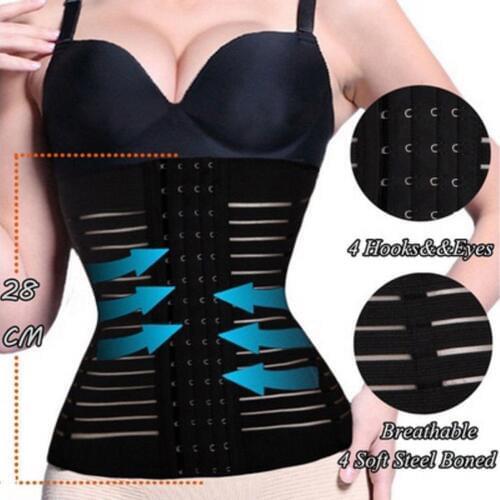 Women Body Shaper Corset Sport Breathable Underbust Waist Trainer Cincher Control Slimming
