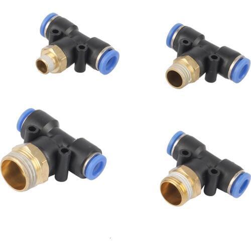 1/8" 1/4" 3/8" 1/2" Male Thread 6mm 8mm Pipe Connection Interface Slip Lock Connector Garden Irrigation Quick Connector 3 Pcs