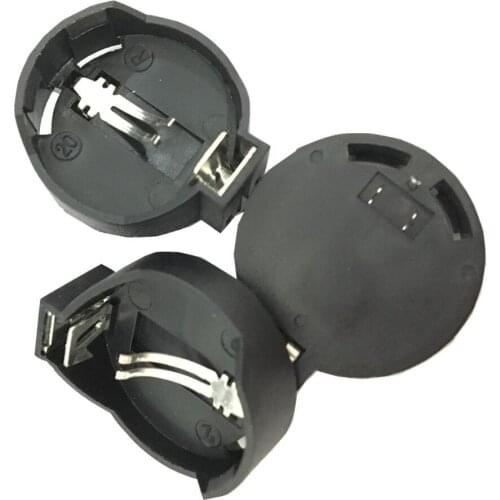 3V battery shell CR2032 button battery holder coin battery case BS-2-1 coin battery cell for CR2032 through hole,900pcs/lot