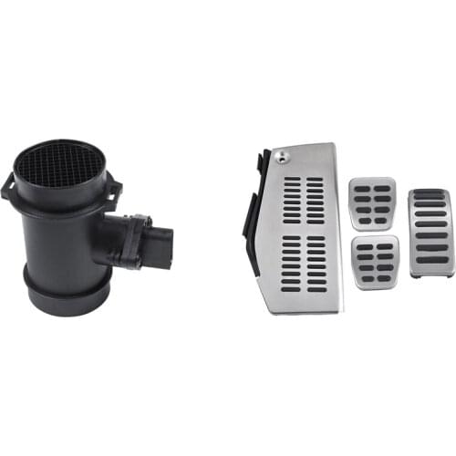 5 Pcs Car Accessories: 1 Pcs Air Flow Sensor Meter & 4 Pcs Car Rest Accelerator Brake Pedal