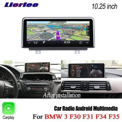 Liorlee For BMW 4 Series F32 F33 F36 2017-2018 EVO Car Android Radio Stereo Player GPS Navigation Multimedia System Display TV