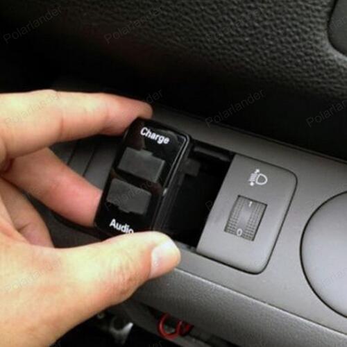 For Mitsubishi Audio input Auto 12v socket USB interface Fast Charging 2.1A adapter Car Charger