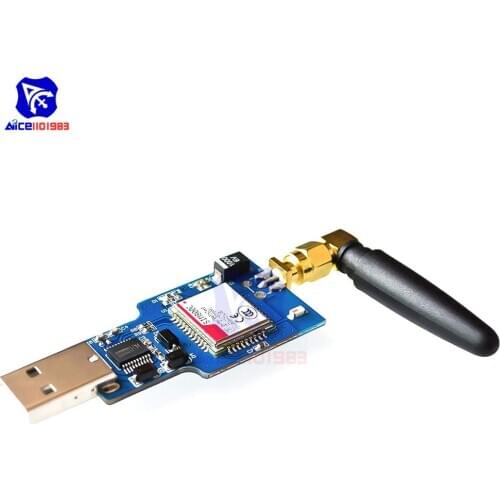 Diymore USB to GSM Serial GPRS Wireless SIM800C Module Quad-Band with Bluetooth 2.4GHz SMA Antenna for Arduino Smartphone CH340G