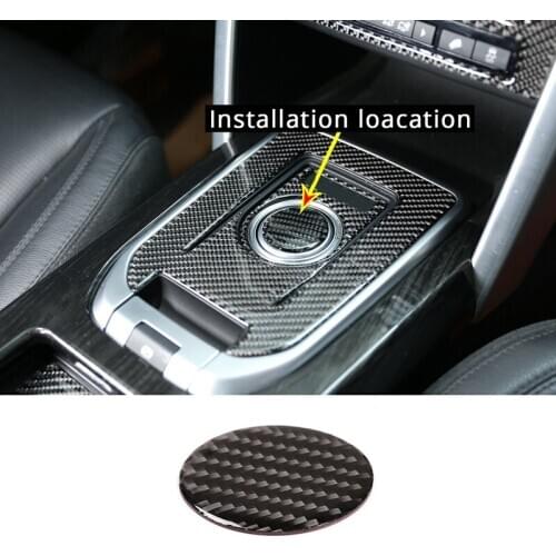 For Land Rover Discovery Sport 2015-2019 Carbon Fiber Gear Shift Knob Cover Trim Car Interior Accessories