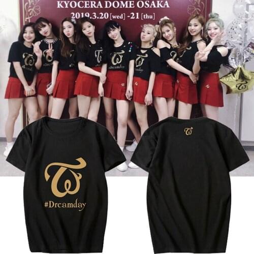 TWICE new laides loose Tshirt Plus Size Korean Kawaii Sweet Harajuku Fashion Casual High Quality White T Shirt Women Cotton tees