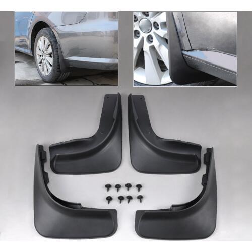 DWCX Cool Mud Flap Flaps Splash Guards Mudguard Mudflaps Fenders For 2009 2010 2011 2012 VW Golf 6 MK6 Hatchback Black 4Pcs Set