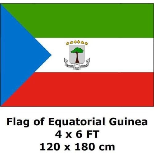 Equatorial Guinea Flag 120 x 180 cm 100D Polyester Flags And Banners National Flag Country Banner Home Decoration