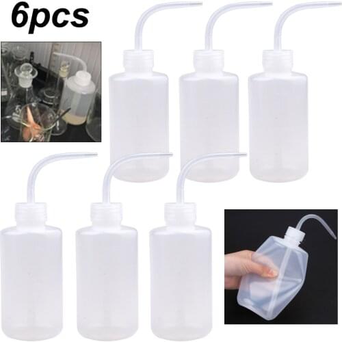 6PCS Tattoo Bottle Green Soap Wash Clean Non-Spray Diffuser Squeeze Bottle Inductor Microblading Permanent Make up Accessories