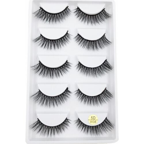Flash girl 5D-W06 high quality 5d natural soft handmade full strip lashes beauty makeup
