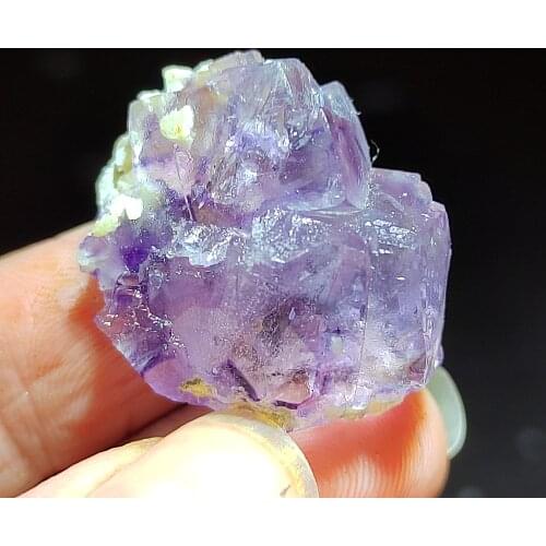 3.4g-10gFamous person, fluorite mineral stone, decorative ring vein healing geological teaching specimen, crystal quartz gem