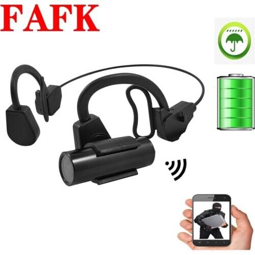 Mini head-mounted waterproof law enforcement recorder, driving recorder, sports camera, built-in mobile phone APP viewing camera