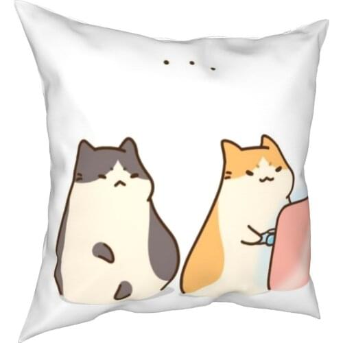 Knock lovely meow star illustration decoration cushion cover cushion cover 45 cm linen pillow residential culture