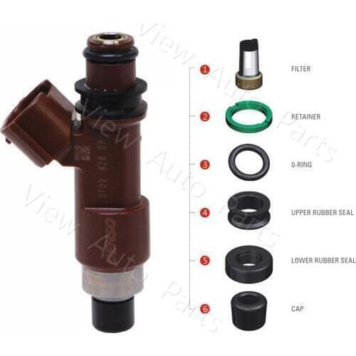 Wholesale 1000sets Fuel Injector Repair Kits For 05-09 Subaru Outback 3.0L H6 OEM 2970010 micro filters Rubber o ring VD-RK-0214