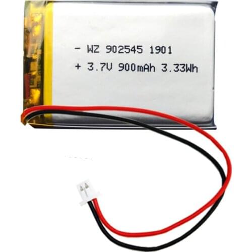 902545-900mah3.7V rechargeable polymer lithium ion battery Bluetooth audio LED lighting beauty instrument